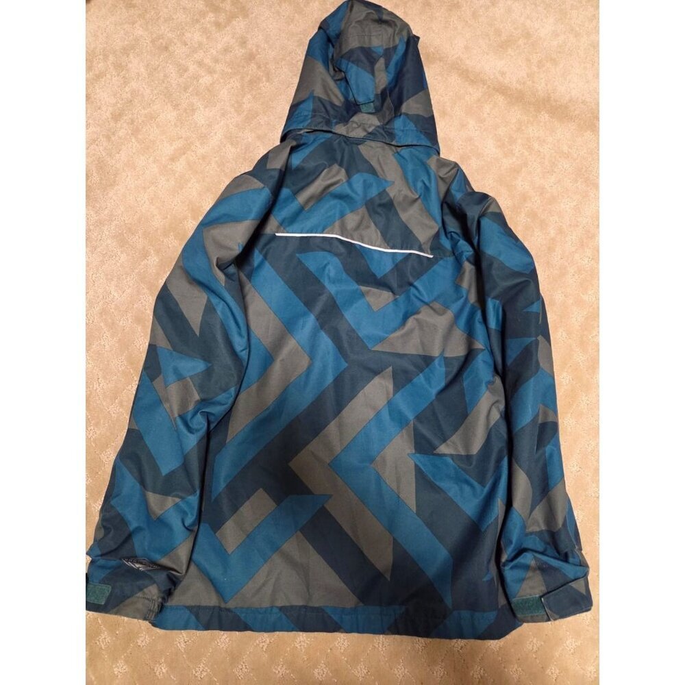 Columbia Youth Jacket Large (14/16) Blue Geometric Omni-Tech Interchange Shell - Picture 4 of 5